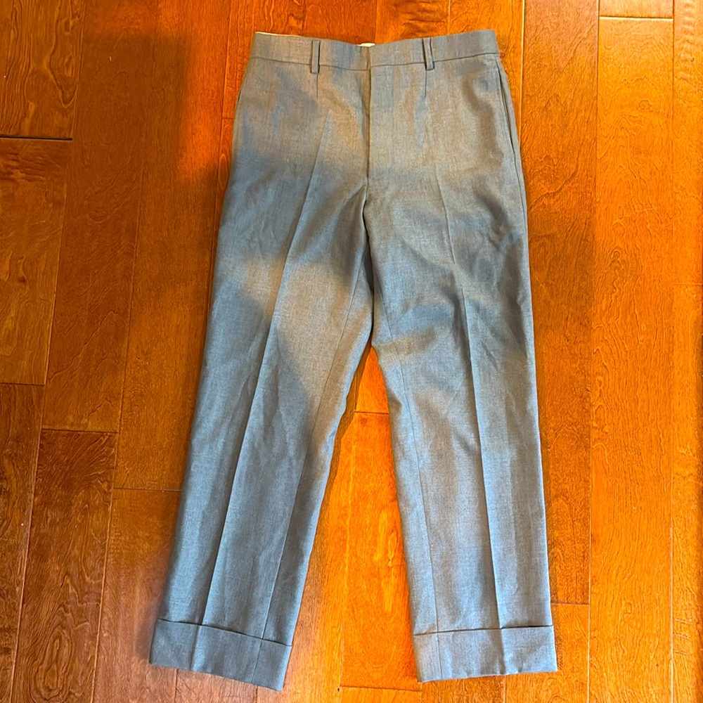 Black Fleece gray cuffed slacks